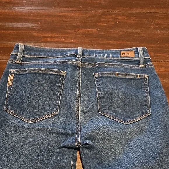 PAIGE Women's Dark Blue Ankle Jeans #893 - Picture 7 of 10